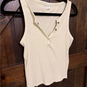 BP lime green Textured Tank Top